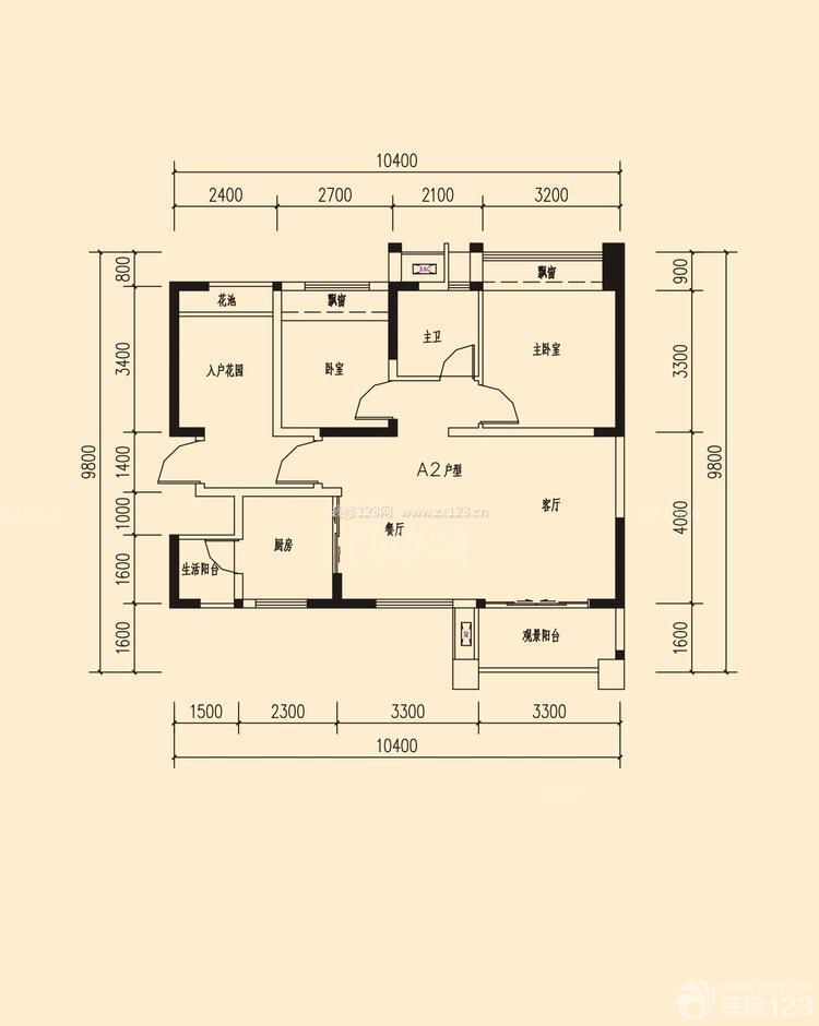 兩室兩廳農(nóng)村80平方房屋設(shè)計(jì)圖欣賞