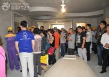 北京紫名都裝飾集團總裁陪逛長春紫名都裝修在建工地 