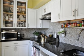 家庭厨房不锈钢置物架设计效果图