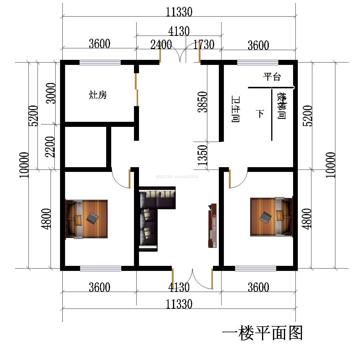 樓房一樓平面圖設(shè)計