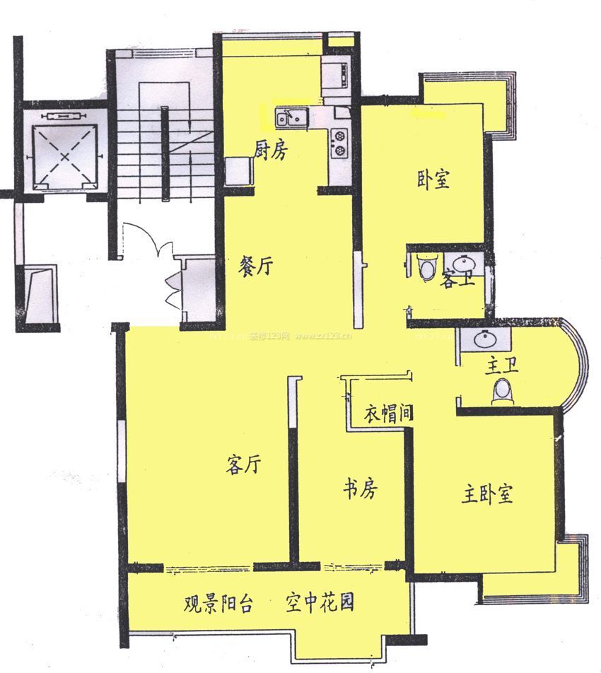 大復(fù)式樓房平面圖設(shè)計