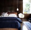 学生公寓实木床卧室设计效果图片