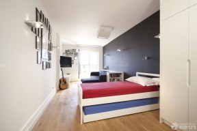 美式简约风格学生公寓床设计图片