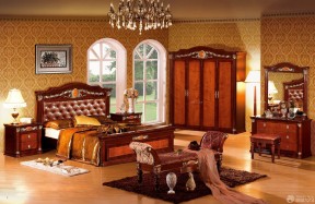 古典风格卧室顺德实木家具效果图