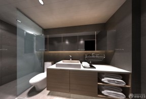 家庭浴室家用储物柜设计图片