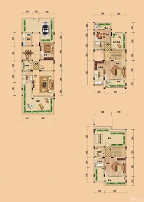 最新2023三層新農(nóng)村別墅戶型圖