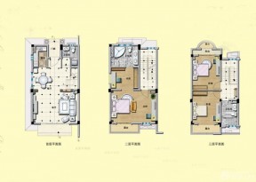 三层新农村别墅户型图