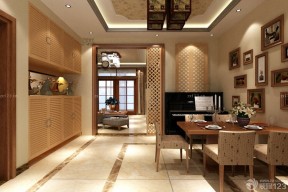 中式风格一室改两室餐厅装修案例