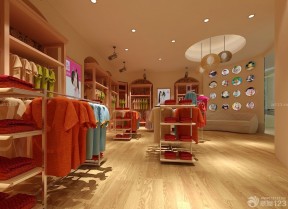 服裝店裝修設計 原木地板