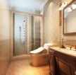 65平房子欧式装修风格卫生间浴室推拉门装修实景图