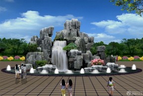 假山喷泉