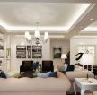 家装现代简约风格客厅天花板设计效果图