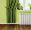 家装现代风格绿色窗帘装修效果图欣赏