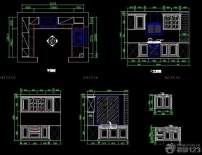 現(xiàn)代櫥柜設(shè)計cad圖紙