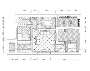 现代两室两厅农村别墅设计平面图纸