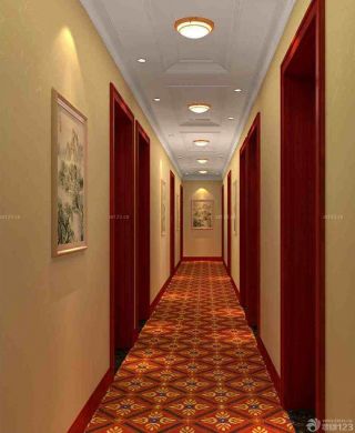 宾馆室内走廊装潢效果图欣赏