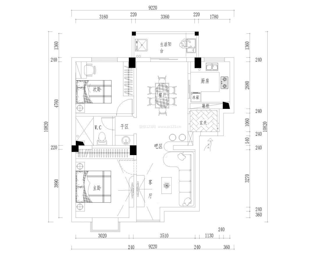 新農(nóng)村一層房屋平面設(shè)計(jì)圖紙大全