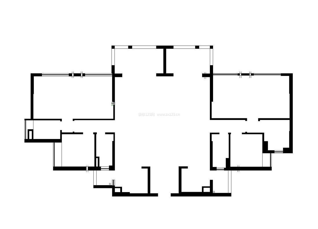 兩房兩廳農(nóng)村一層房屋平面設(shè)計(jì)圖紙