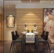 日式小户型室内餐厅背景墙装修设计图