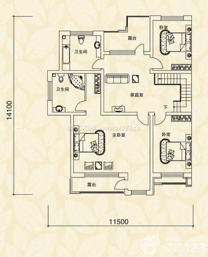 經(jīng)典三室一廳裝修圖紙 