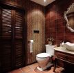 美式古典家具红色地砖厕所装修效果图