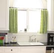 现代简约风格厨房高飘窗组合图案窗帘装修效果图