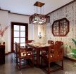中式风格餐厅明清古典家具装修设计图