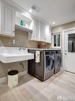 现代简约风格洗衣房装修效果图_装修123效果图