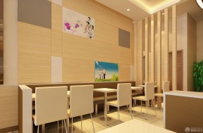 快餐店裝修設(shè)計(jì) 木質(zhì)隔斷 背景墻設(shè)計(jì)