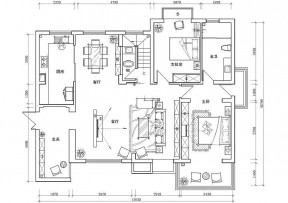 225平米农村一层房屋平面设计图