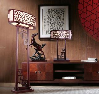 中式古典风格书房落地灯欣赏