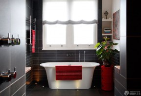黑色瓷砖贴图 浴室装修设计