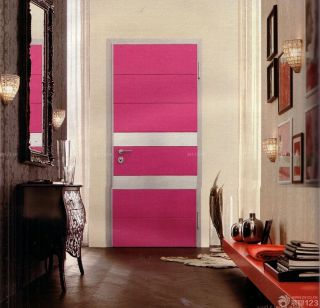 小户型家装粉色门设计效果图欣赏