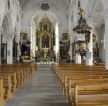 古典欧式风格教堂长椅效果图图片