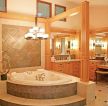 美式风格家装浴室按摩浴缸装修效果图
