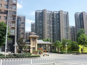 小区大门 现代风格 多层住宅