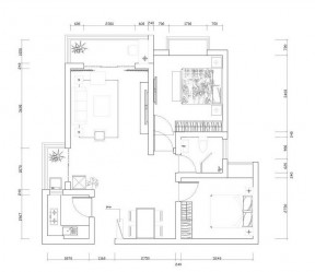 自建房屋80平米小戶型平面圖設計樣板