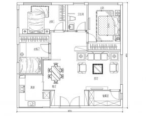 144平米房屋房間設(shè)計(jì)平面圖