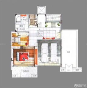 144平米房屋花園洋房戶型設(shè)計(jì)圖