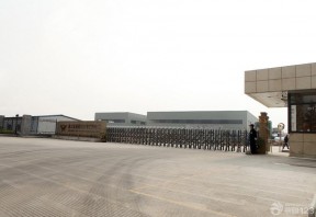 1000平米大型工厂自动大门设计效果图