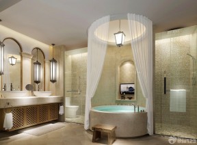 五星级酒店圆形按摩浴缸设计图