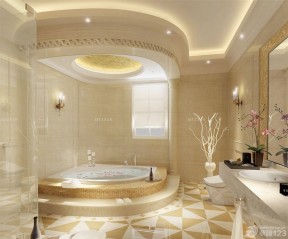 豪华家装浴室按摩浴缸设计图