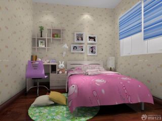 最新小户型儿童房设计女孩温馨卧室欣赏