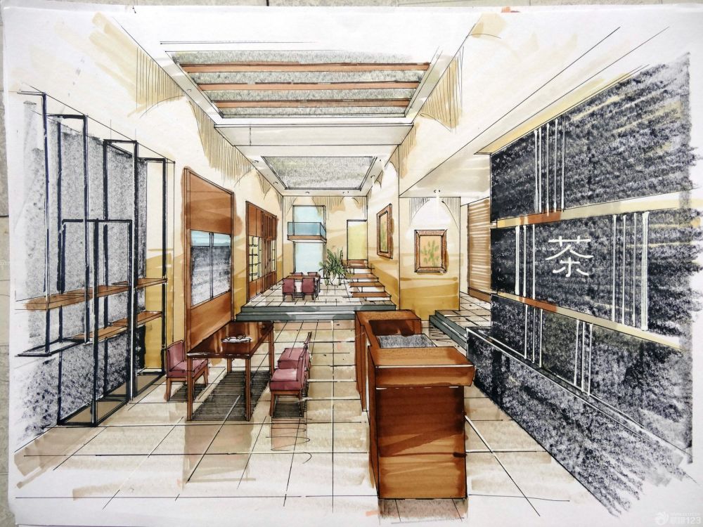 展厅手绘,手绘展厅设计图,展厅效果图手绘笔(第10页)_大山谷图库