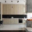 时尚舒适厨房实木整体橱柜瓷砖效果图欣赏