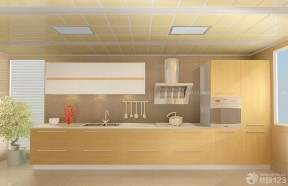 最新温馨欧式厨房整体橱柜瓷砖效果图