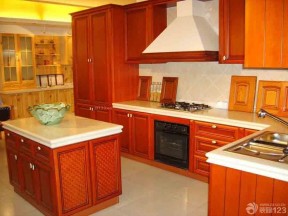 美式橱柜 厨房地面瓷砖