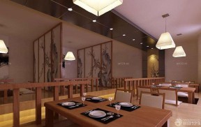 特色快餐店 實木餐桌