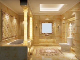 瓷砖卫浴欧式罗马柱装修效果图