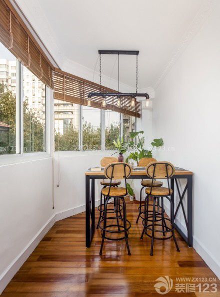 简约风格40平方单身公寓生活阳台装修设计